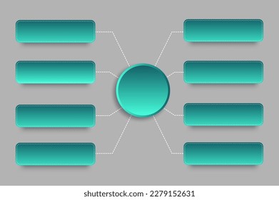 Gray Infographic Mind Map Vector