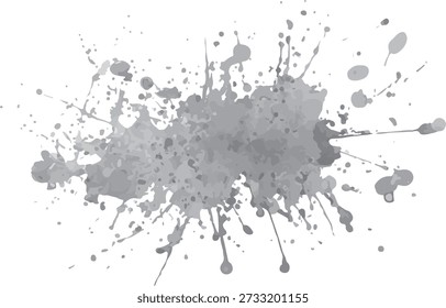 Gray ink splatter abstract background paint splatter