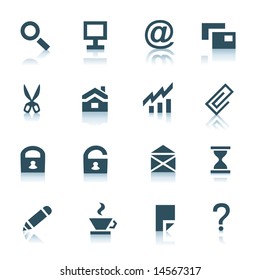 Gray internet icons, part 1