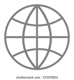 Gray Internet - vector icon