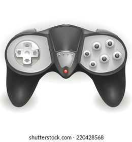 the gray joystick on a white background