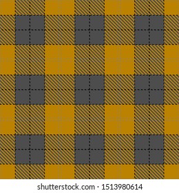Gray and Khaki Tartan Plaid Scottish Seamless Pattern. 
