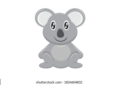 Graue Koala mit großen Ohren