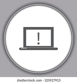 Gray  Laptop Icon