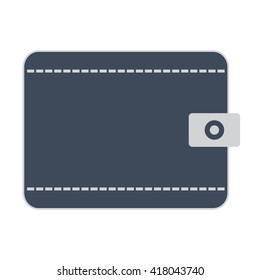 Gray Leather Wallet Vector