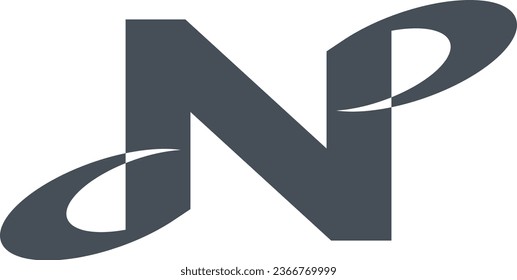 ein graues Buchstaben-N-Symbol