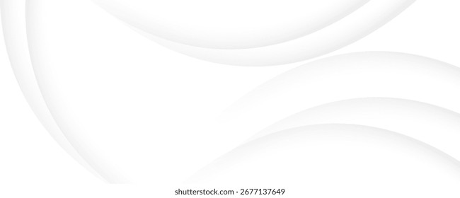 Graue Linie Hintergrundkurvenelement mit weißem Leerraum für Text- und Nachrichtendesign, überlappende Ebenen, modernes Trenddesign,eps10
