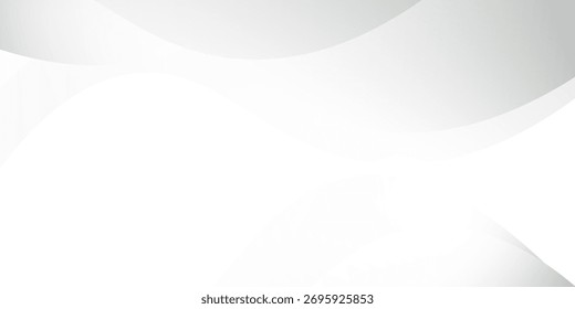 Elemento de curva de fondo de línea gris con espacio en blanco para el diseño de texto y mensajes, capas superpuestas, Ilustración vectorial