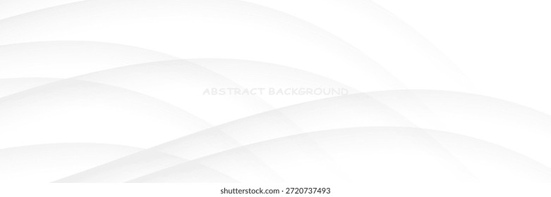 Gray line background curve element with white space for text and message design, overlapping layers. simple design
