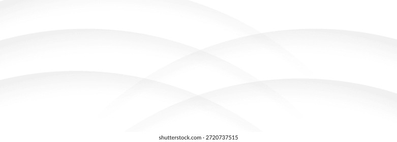Gray line background curve element with white space for text and message design, overlapping layers. EPS10, WEBSITE