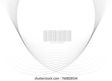 Gray line drawing abstract pattern background.