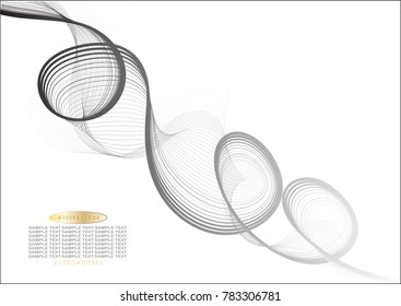 Gray line drawing abstract pattern  background,EPS10