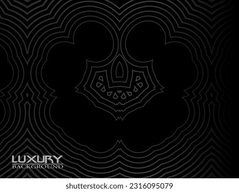 Graue Linie auf Schwarz. Minimalistisches Design. Cover Design-Vorlage, Business-Flyer-Layout, Tapete.
