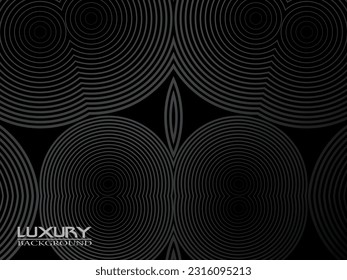 Gray line on black. Minimalist design. Cover design template, business flyer layout, wallpaper.