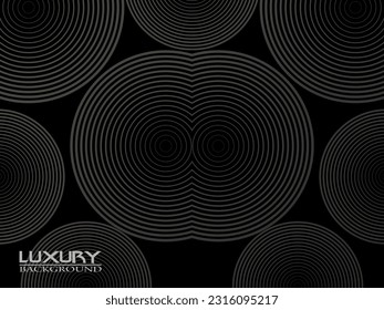 Gray line on black. Minimalist design. Cover design template, business flyer layout, wallpaper.