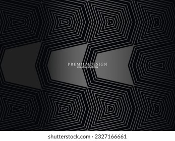 Gray line on black. Minimalist design. Perfect for templates, cover designs, business flyer layouts, wallpapers, etc.