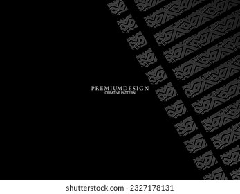 Gray line on black. Minimalist design. Cover design templates, business flyer layouts, wallpapers, etc.