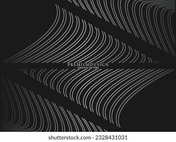 Gray line on black. Minimalist design. Perfect for templates, cover designs, business flyer layouts, wallpapers, etc.