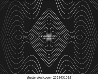 Gray line on black. Minimalist design. Perfect for templates, cover designs, business flyer layouts, wallpapers, etc.
