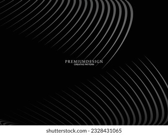 Gray line on black. Minimalist design. Perfect for templates, cover designs, business flyer layouts, wallpapers, etc.