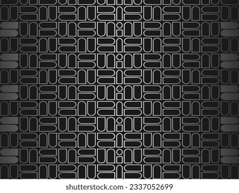 Gray line on black. Minimalist design. Perfect for templates, cover designs, business flyer layouts, wallpapers, etc.