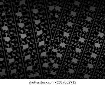 Gray line on black. Minimalist design. Perfect for templates, cover designs, business flyer layouts, wallpapers, etc.