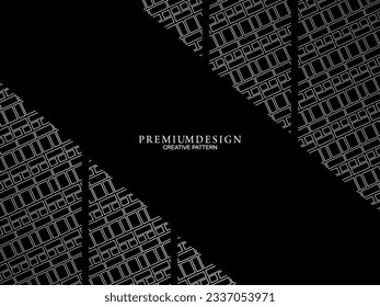 Graue Linie auf Schwarz. Minimalistisches Design. Perfekt für Vorlagen, Cover-Designs, Business-Flyer-Layouts, Bildschirmhintergründe usw.