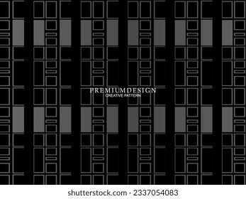 Graue Linie auf Schwarz. Minimalistisches Design. Perfekt für Vorlagen, Cover-Designs, Business-Flyer-Layouts, Bildschirmhintergründe usw.