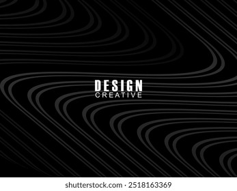 Línea gris sobre negro. Diseño minimalista. Plantillas de diseño de portadas, diseños de volantes de negocios, Fondos de pantalla, etc.	
