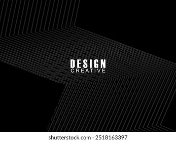 Línea gris sobre negro. Diseño minimalista. Plantillas de diseño de portadas, diseños de volantes de negocios, Fondos de pantalla, etc.	