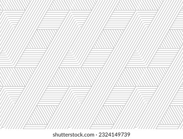 Gray line pattern vector graphic