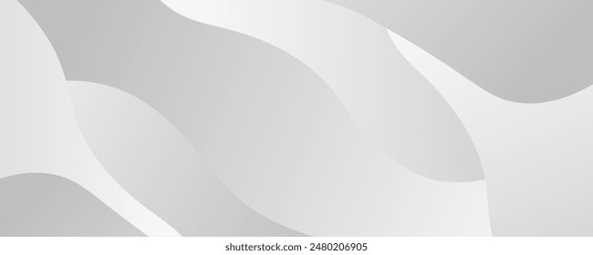 Gray line with white architecture futuristic background minimal concept vector illustration subtle design.