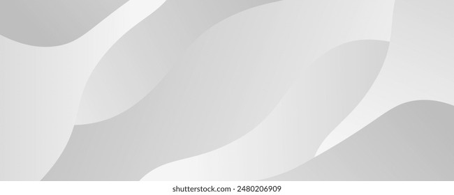 Gray line with white architecture futuristic background minimal concept vector illustration subtle design.