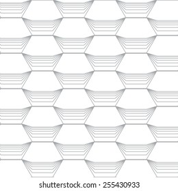 gray linear geometric illustration on white background