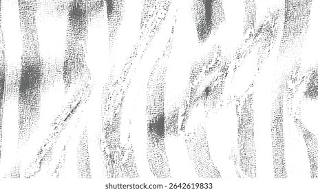 Padrões lineares cinza em um plano de fundo branco criam um efeito texturizado abstrato. O design apresenta detalhes manchados e um estilo grunge angustiado.