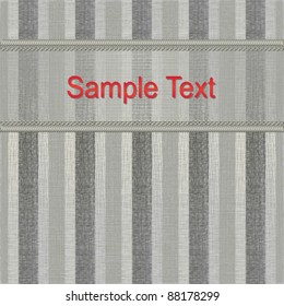 Gray lined background with decorative ribbon