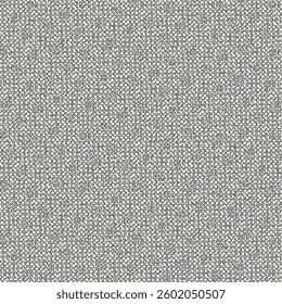 Gray linen or cotton fabric, with some pale spots here and there. Fashion pattern. Retro or modern textile design. Tweed texture. Abstract vector seamless.