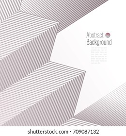 Gray lines on white background. Minimal covers design. 