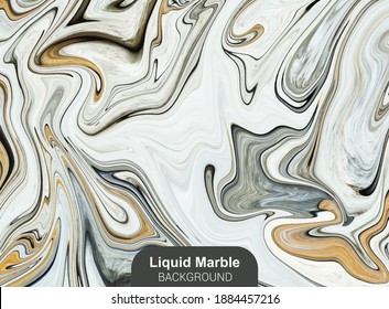 Gray liquid marble background. Vector texture. Beautiful abstract design.