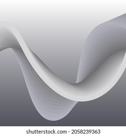Gray liquid wave Abstract vector background. Design element