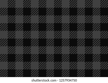 Gray Lumberjack Seamless Pattern Background