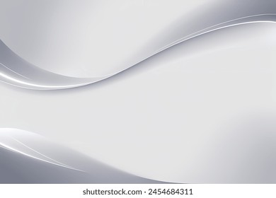 Gray luxury abstract background with wavy shapes.