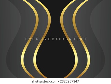 gray with luxury line background design abstract