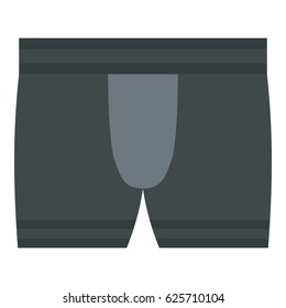 Gray male underwear icon flat isolated on white background vector illustration