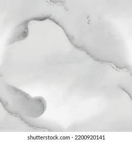 Gray Marble Alcohol Ink. Grey Water Color Vector. Light Elegant Texture. Gray Gradient Background. Grey Marble Watercolor. Gold Art Tile. Gold Luxury Seamless Painting Silver Water Color Watercolor.