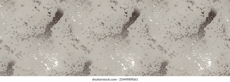 Gray Marble Floor Texture. Fluid Vector Pattern. Dark Tile Stone. Dirty Marble Watercolor. Dirty Water Color Marble. Gray Seamless Background. Dark Alcohol Ink Watercolor. Vector Seamless Painting.