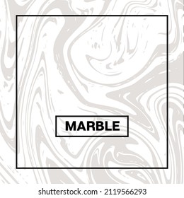 Gray Marble Texture, Funky Square Ink Wash Background. Liquid Paint Suminagashi Trendy Pattern for Invitation Cards, Banners, Corporate Identity. Hipster Stone Marble Texture, Fading Paint Splatter