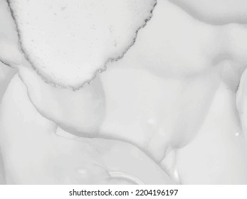 Gray Marble Texture. Grey Rock Wall. White Alcohol Ink Background. Fluid Elegant Ceramic. Dirty Gradient Watercolor. Marble Stone Slab. Gray Marble Background. Modern Abstract Art. Water Color Cave