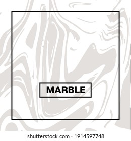Texture Grise Marbre Image Vectorielle Square Encre Liquide Arrière-Plan. Fluid Paint Suminagashi Motif moderne pour les bannières d'invitations de mariage, identité d'entreprise. Texture en marbre de pierre huppé, éclaboussures de peinture de fond