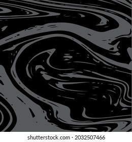 Gray Marble Texture, Vector Square Ink Wash Background. Fluid Paint Suminagashi Trendy Pattern for Invitation Cards, Banners, Corporate Identity. Hipster Stone Marble Texture, Fading Painting Splash